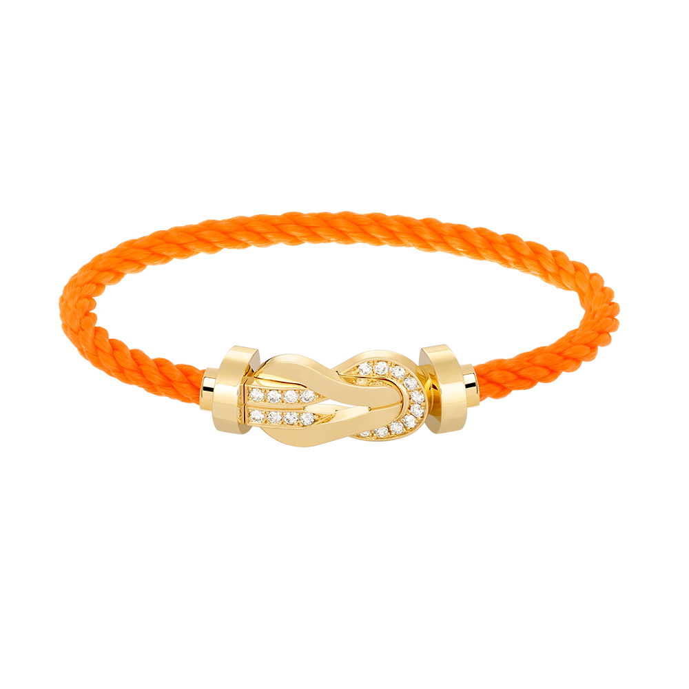 ¡®Jewelicorn¡¯CHANCE LARGE 8 FIGURE BUCKLE HALF DIAMOND BRACELET GOLD