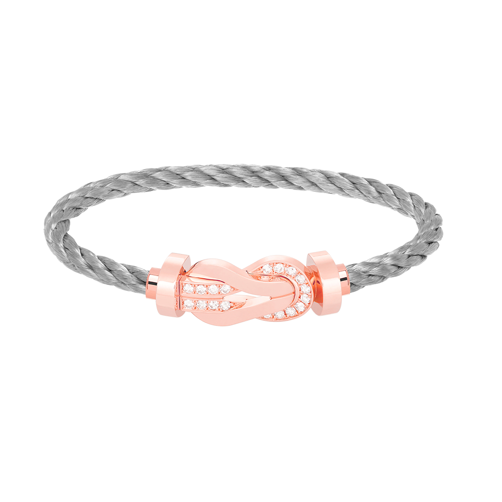 ¡®Jewelicorn¡¯CHANCE LARGE 8 FIGURE BUCKLE HALF DIAMOND BRACELET ROSE GOLD