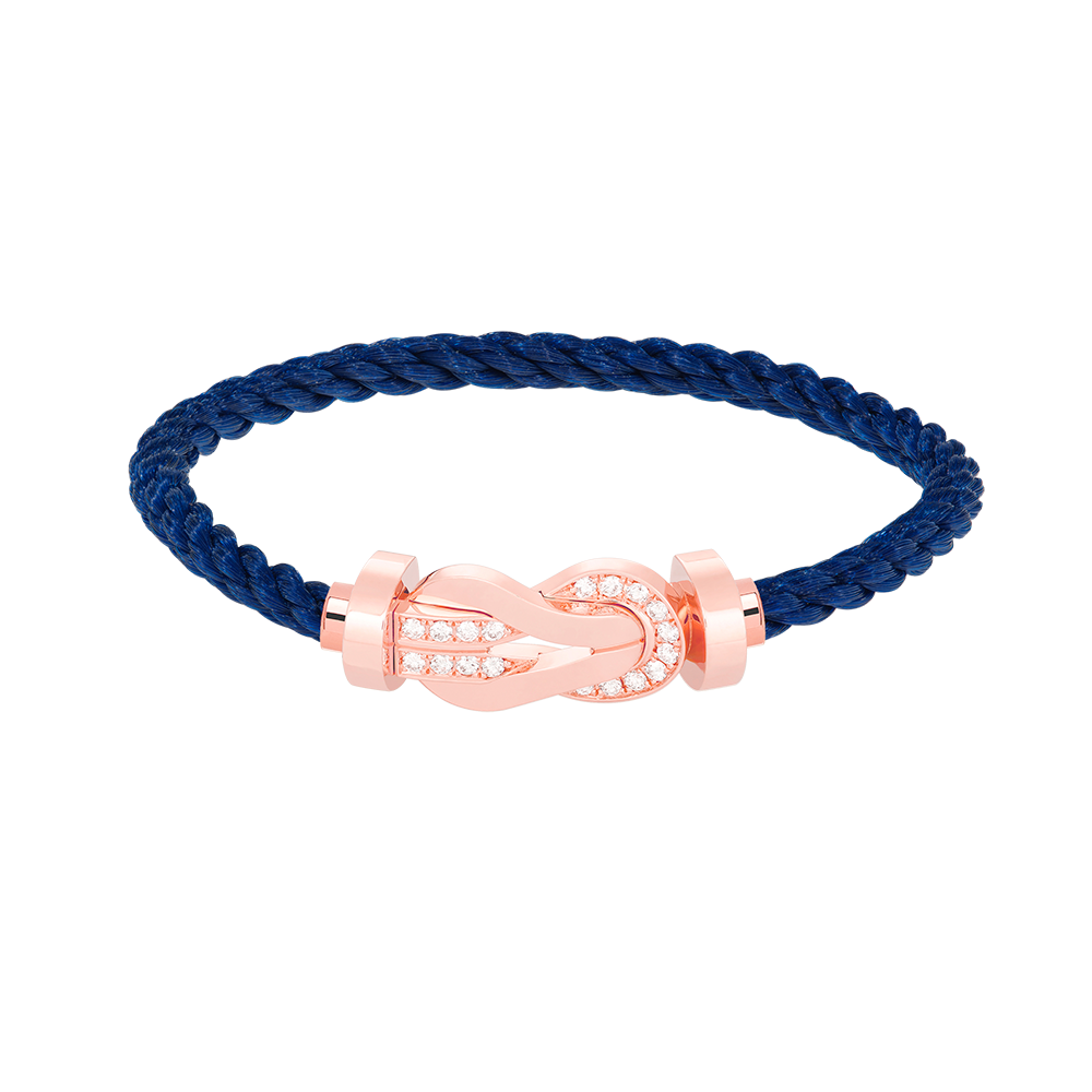 ¡®Jewelicorn¡¯CHANCE LARGE 8 FIGURE BUCKLE HALF DIAMOND BRACELET ROSE GOLD