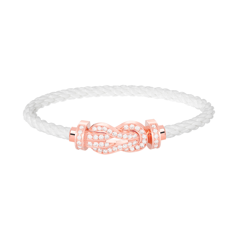 ¡®Jewelicorn¡¯CHANCE LARGE 8 FIGURE BUCKLE FULL DIAMOND BRACELET ROSE GOLD
