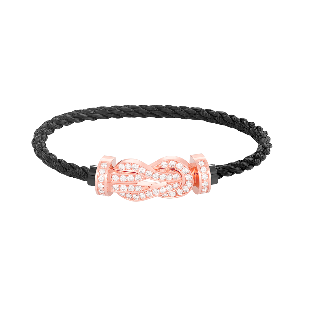 ¡®Jewelicorn¡¯CHANCE LARGE 8 FIGURE BUCKLE FULL DIAMOND BRACELET ROSE GOLD