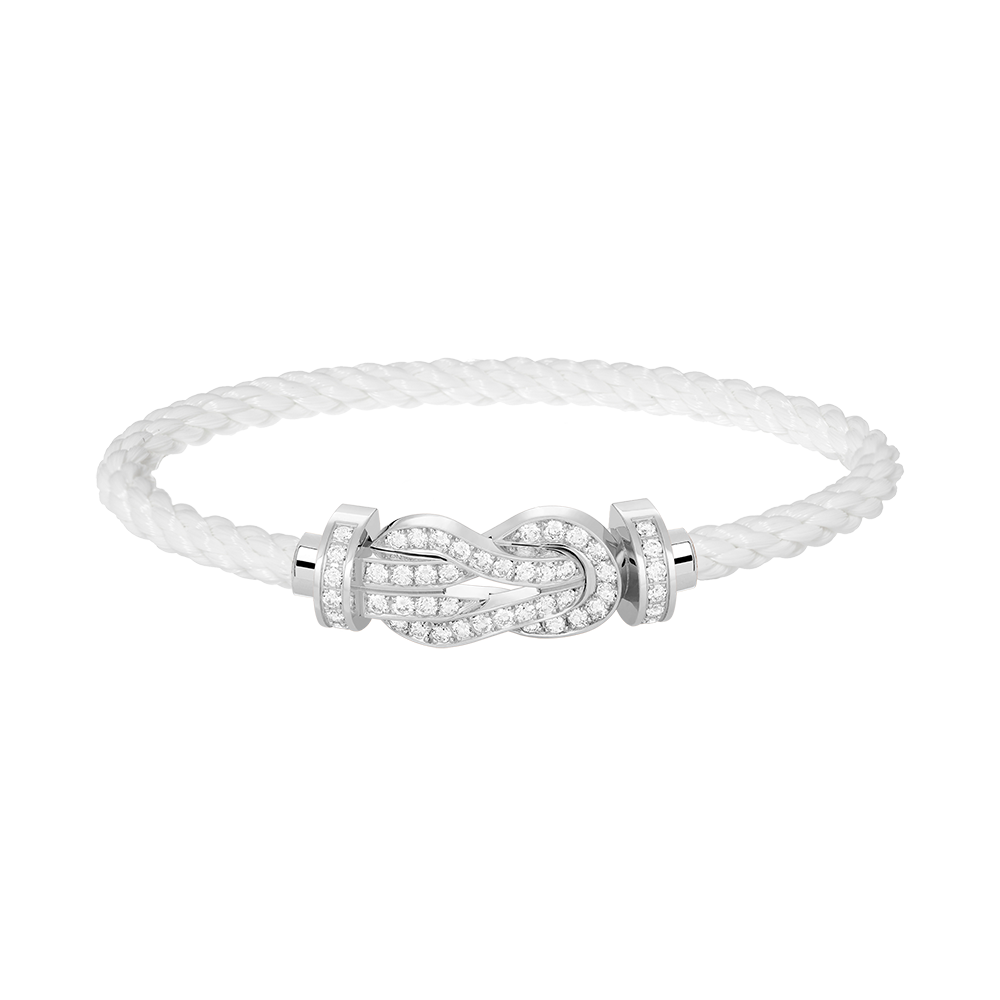¡®Jewelicorn¡¯CHANCE LARGE 8 FIGURE BUCKLE FULL DIAMOND BRACELET SILVER