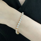 [⭐JeweliWhal]TENNIS BRACELET WITH FULL DIAMOND SETTING