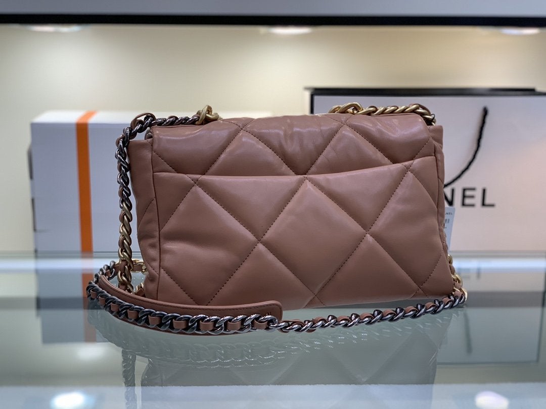 19 Klapptasche 26 braunes Ziegenleder 