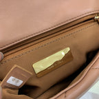 19 Klapptasche 26 braunes Ziegenleder 