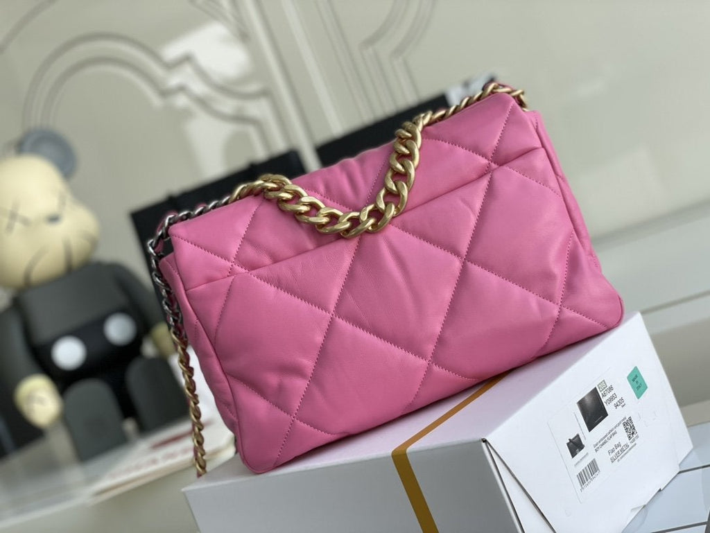 19 Klapptasche 26 Rosa Lammleder 