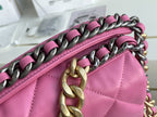 19 Klapptasche 26 Rosa Lammleder 