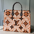 CRAFTY ONTHEGO GM 41 KARAMELL- UND SAHNE-MONOGRAMM RIESEN-LEINWAND 