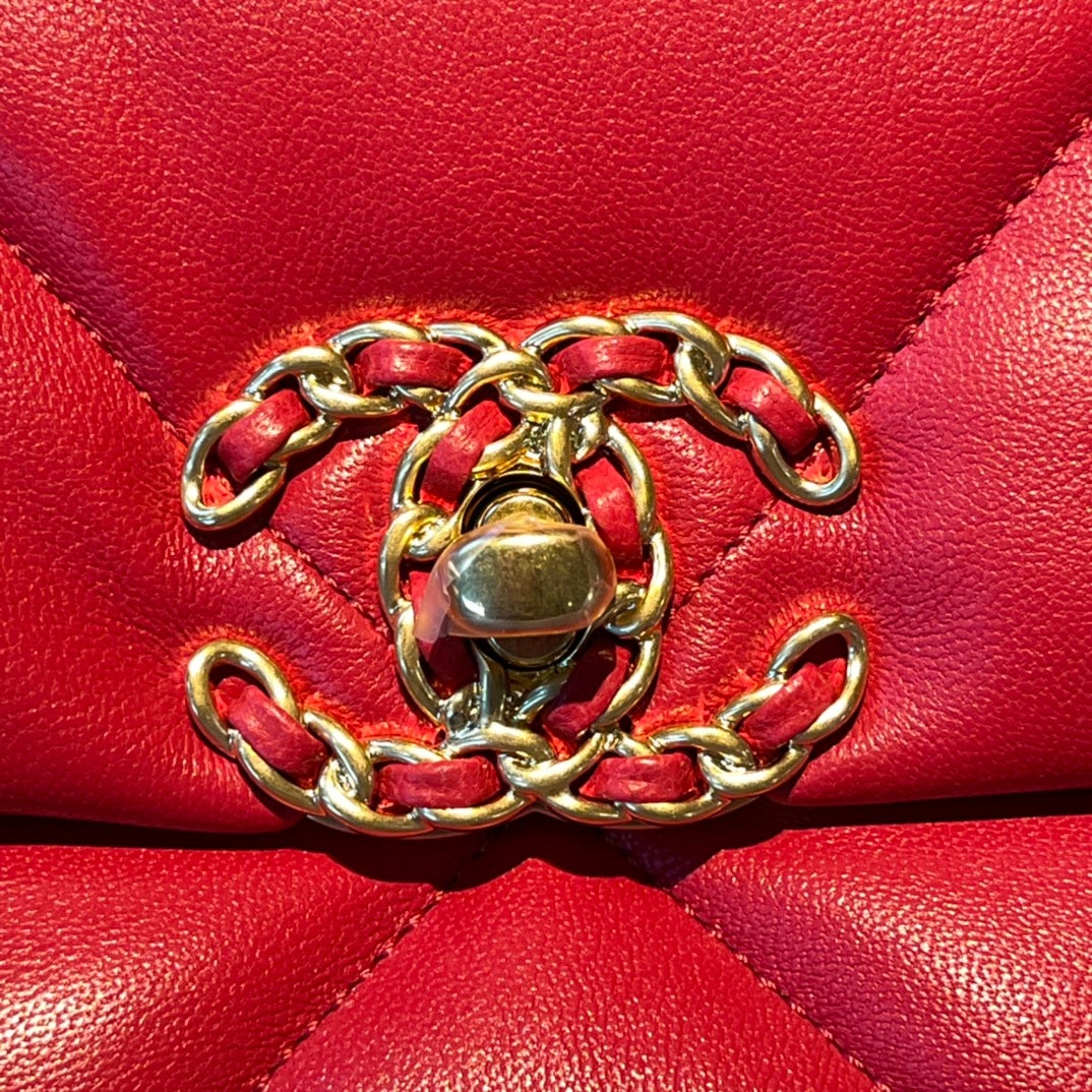 19 Klapptasche 26 Rotes Ziegenleder