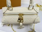 LV PETITE MALLE SOUPLE WHITE MONOGRAM EMPREINTE