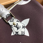 SPEEDY BANDOULIERE 30 BRAUN-WEISS RIESENMONOGRAMM-LEINWAND