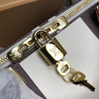 SPEEDY BANDOULIERE 30 BRAUN-WEISS RIESENMONOGRAMM-LEINWAND