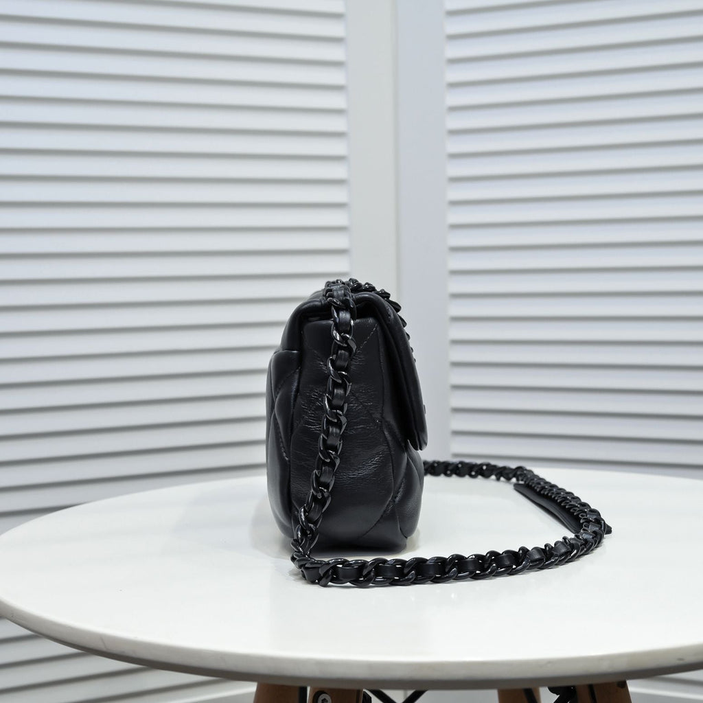 19 Klapptasche 26 cm, komplett schwarz