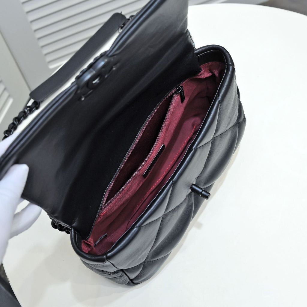 19 Klapptasche 26 cm, komplett schwarz