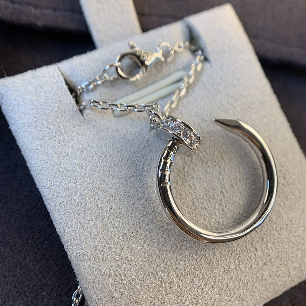 ®Jewelicorn® ジュステネックレス シルバー ダイヤモンド