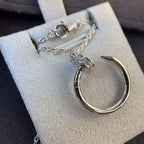 ®Jewelicorn® ジュステネックレス シルバー ダイヤモンド