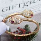 ¡®Jewelicorn¡¯SERPENTI BRACELET PINK GOLD DIAMOND DOUBLE SNAKE