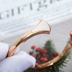 ®Jewelicorn®ドリームブレスレット オープン ピンクゴールド モップ ダイヤモンド