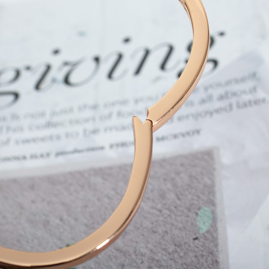 ®Jewelicorn®ドリームブレスレット オープン ピンクゴールド モップ ダイヤモンド