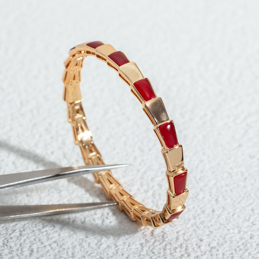 ®ジュエリコーン® セルペンティ ブレスレット ピンクゴールド ルベライト