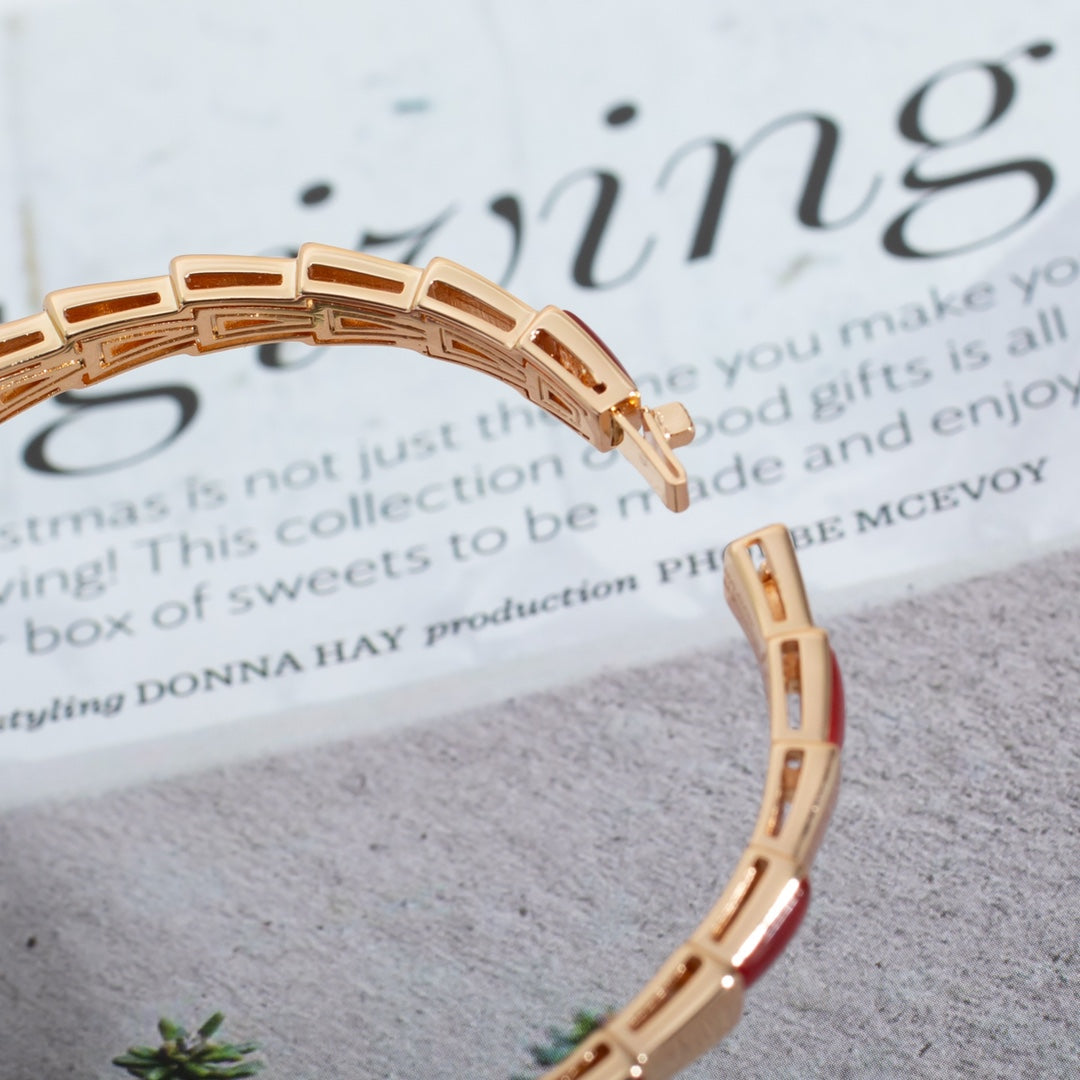 ®ジュエリコーン® セルペンティ ブレスレット ピンクゴールド ルベライト