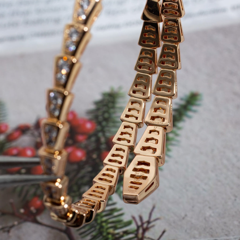 ¡®Jewelicorn¡¯SERPENTI BRACELET 6.8MM PINK GOLD DIAMOND