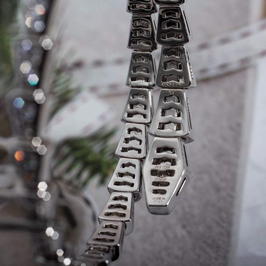 ®Jewelicorn® セルペンティ ブレスレット 6mm シルバー ダイヤモンド