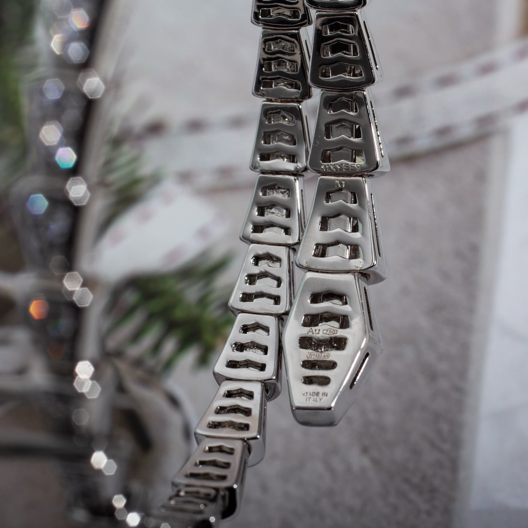 ®Jewelicorn® セルペンティ ブレスレット 6mm シルバー ダイヤモンド