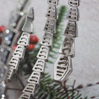 ¡®Jewelicorn¡¯SERPENTI BRACELET SILVER DIAMOND DOUBLE ROW