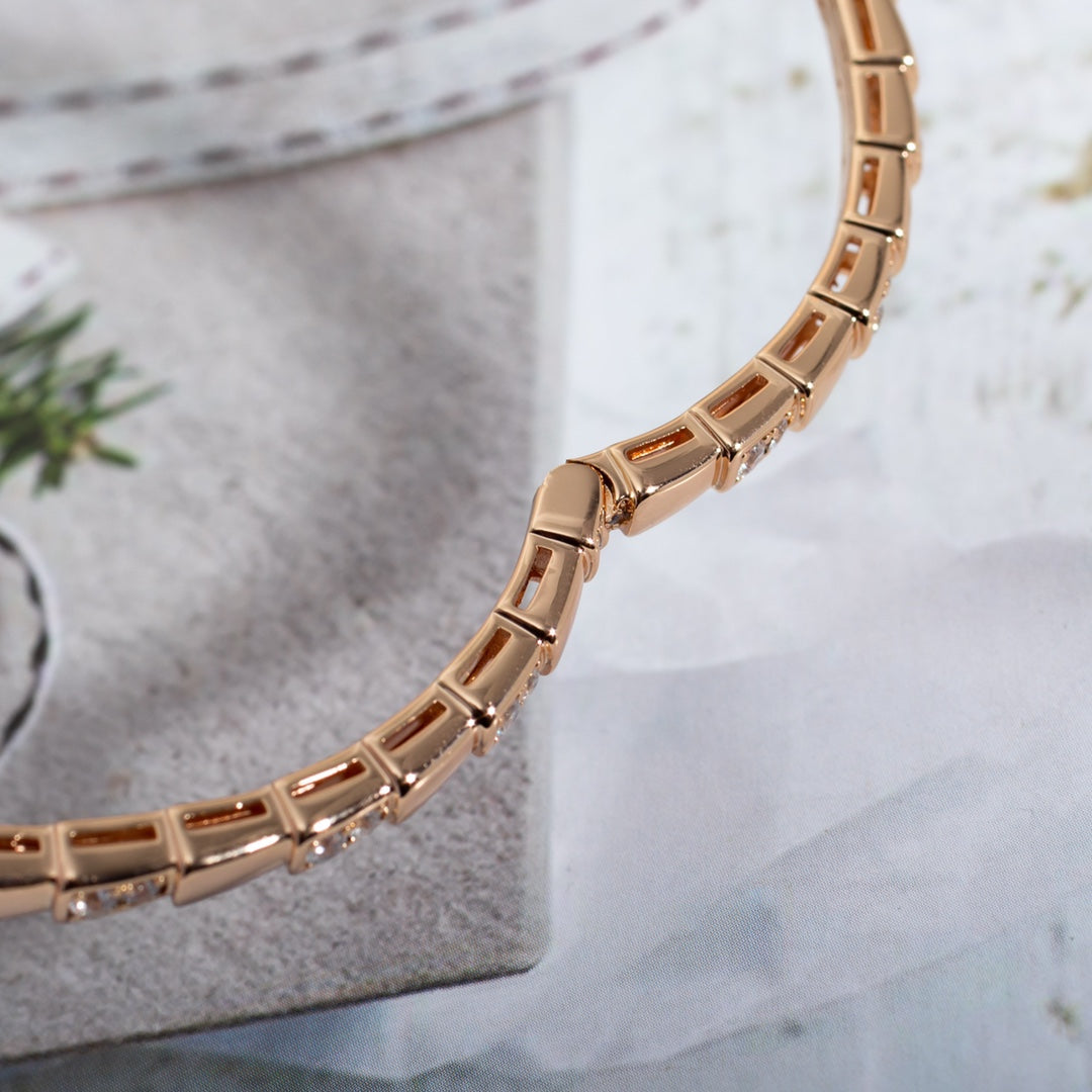 ¡®Jewelicorn¡¯SERPENTI SMALL BRACELET PINK GOLD DIAMOND