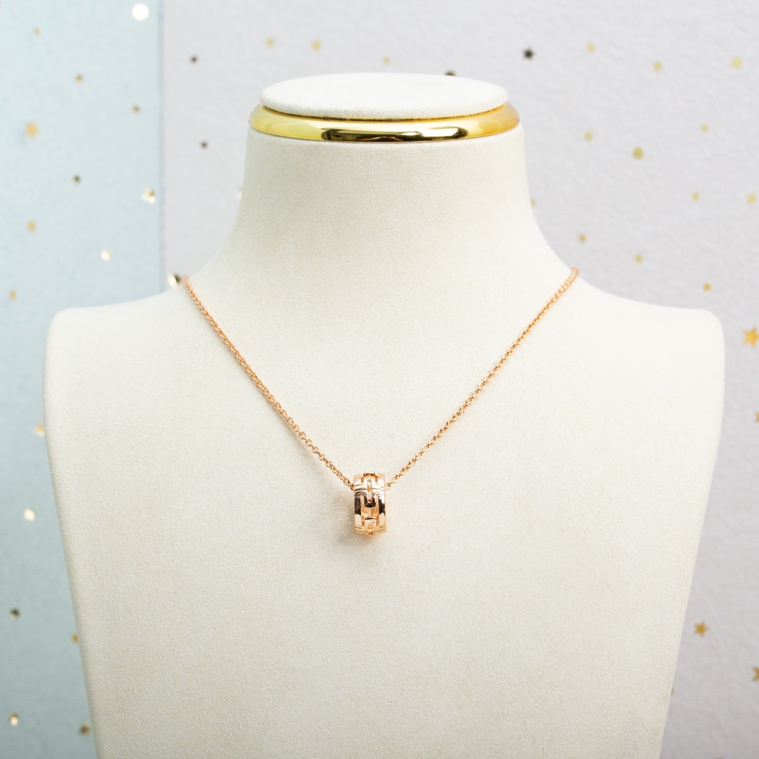 ¡®Jewelicorn¡¯PARENTESI NECKLACE PINK GOLD