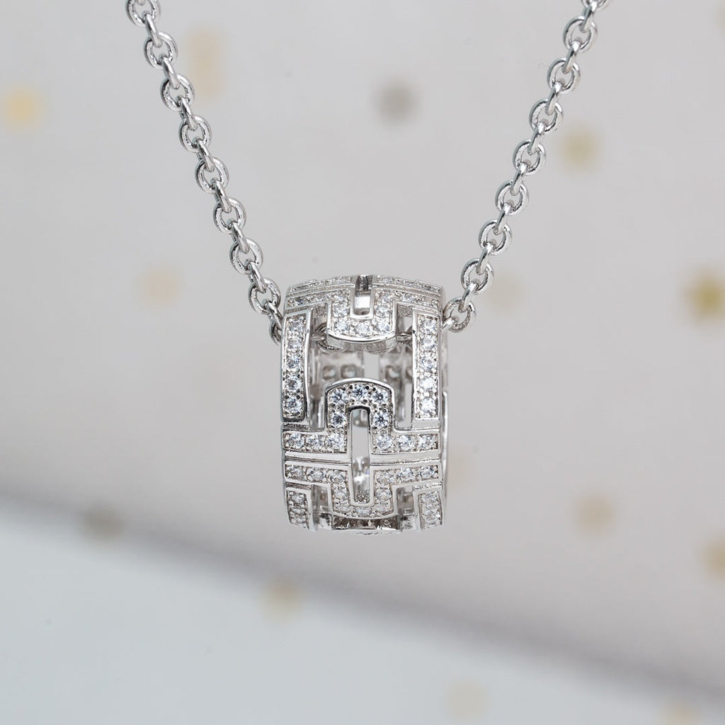 ¡®Jewelicorn¡¯PARENTESI NECKLACE SILVER DIAMOND