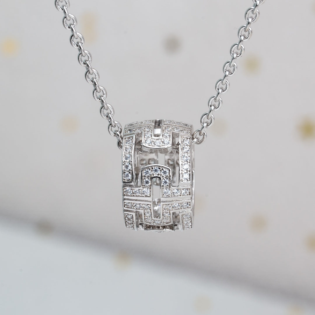 ¡®Jewelicorn¡¯PARENTESI NECKLACE SILVER DIAMOND