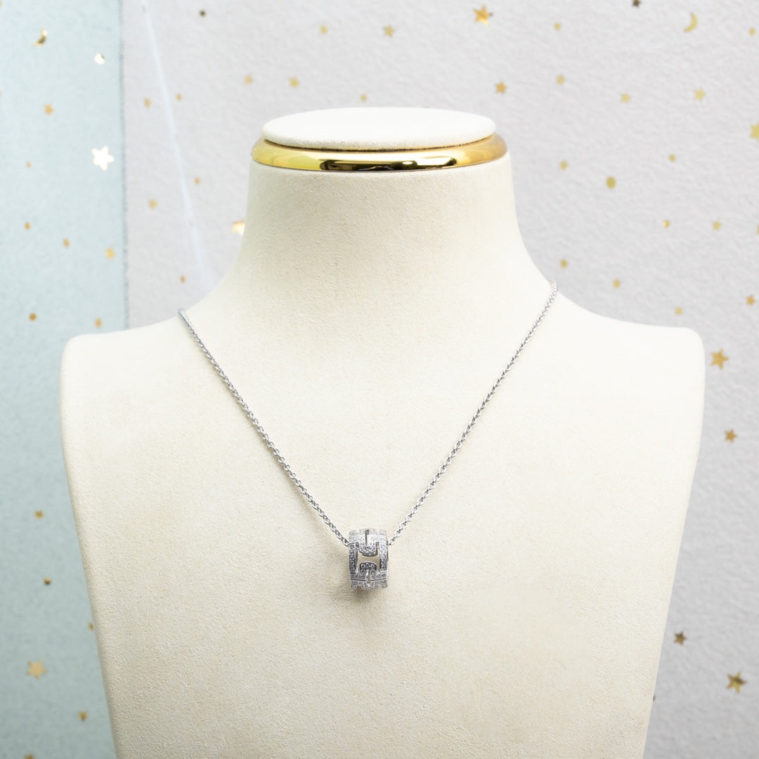 ¡®Jewelicorn¡¯PARENTESI NECKLACE SILVER DIAMOND