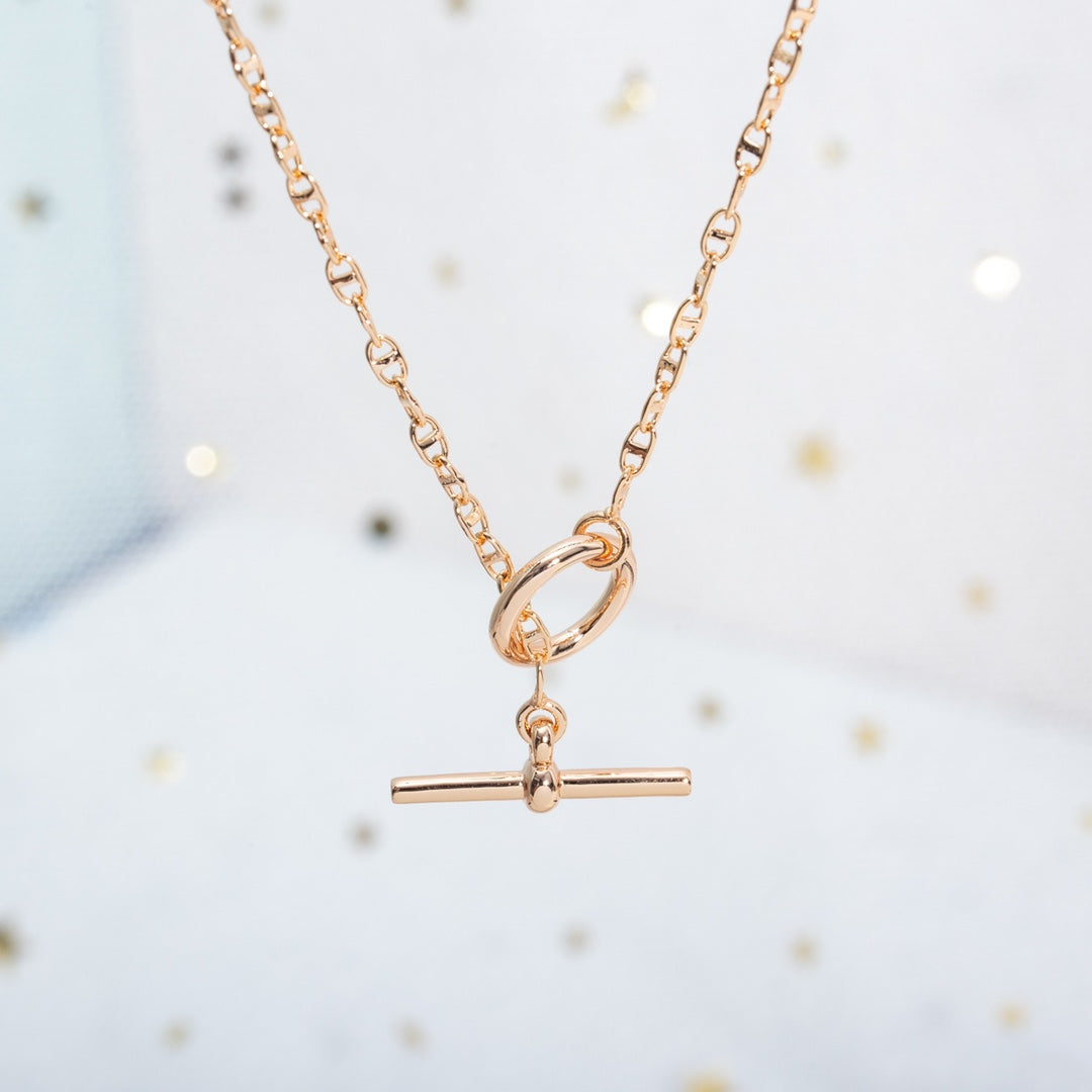 ¡®Jewelicorn¡¯ECHAPPEE NECKLACE PINK GOLD