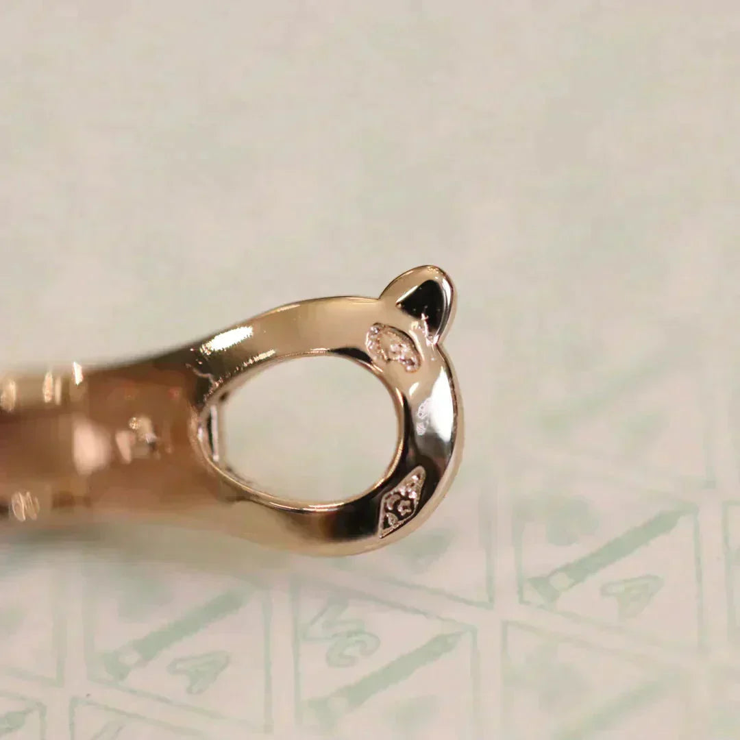 ®Jewelicorn®クローバー ミディアム 1モチーフ フルダイヤモンド イヤリング