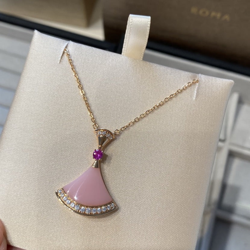 ¡®Jewelicorn¡¯DREAM NECKLACE PINK OPAL