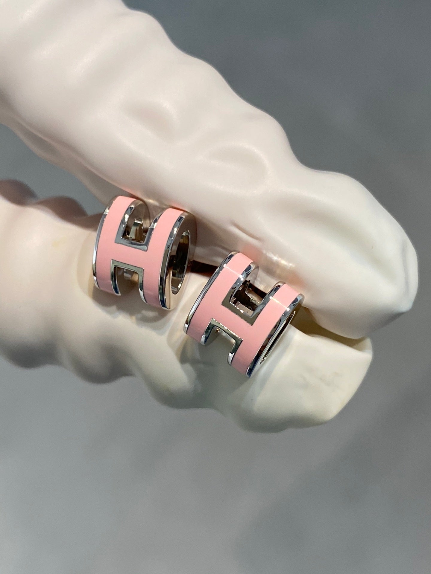 ¡®Jewelicorn¡¯MINI POP H SILVER EARRINGS PINK