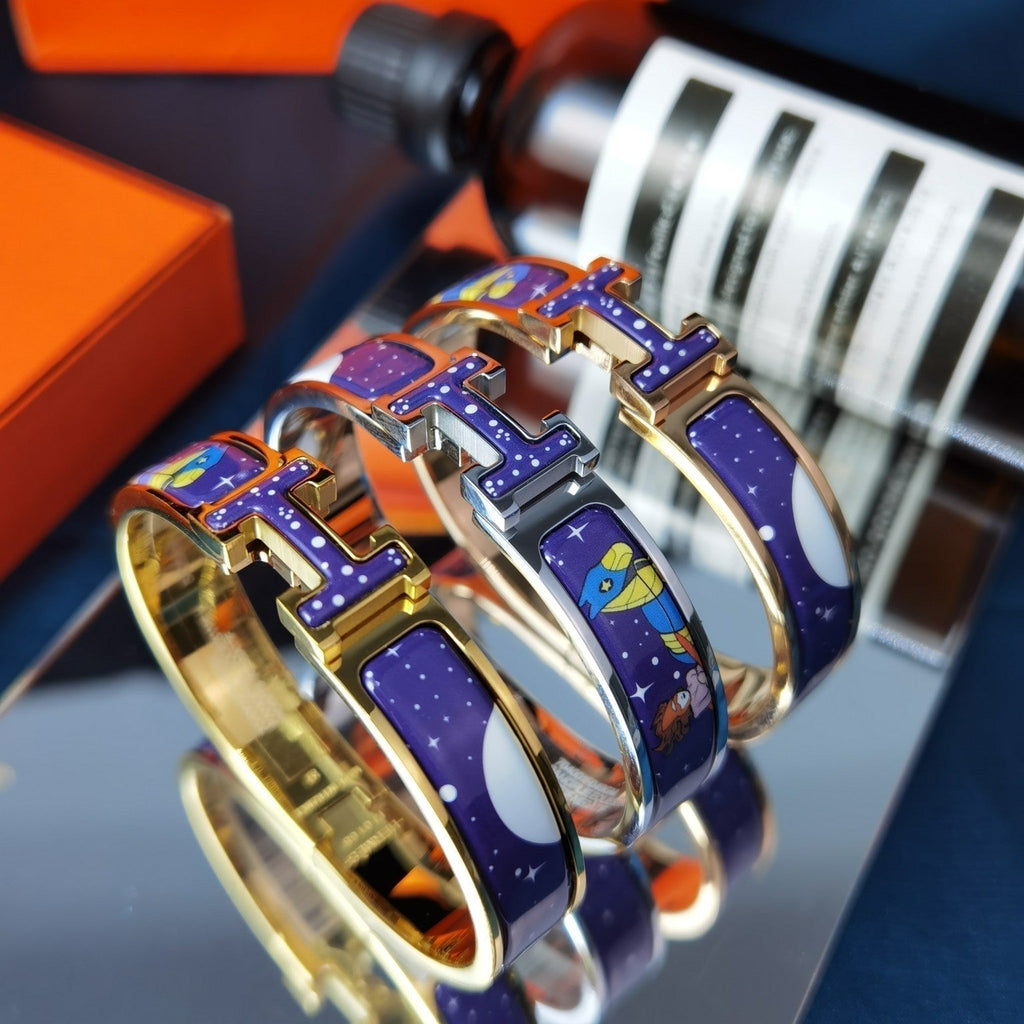 ®ジュエリコーン® H スター＆ムーン ブレスレット 12mm