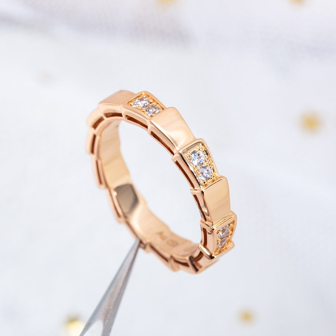 ¡®Jewelicorn¡¯SERPENTI RING PINK GOLD  3MM