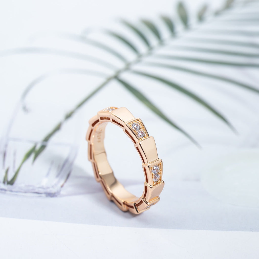 ¡®Jewelicorn¡¯SERPENTI RING PINK GOLD  3MM
