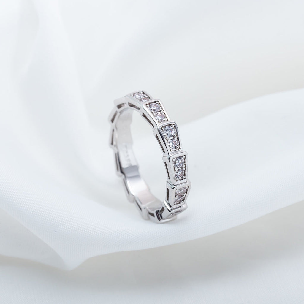 ¡®Jewelicorn¡¯SERPENTI RING SILVER DIAMOND PAVED 3MM