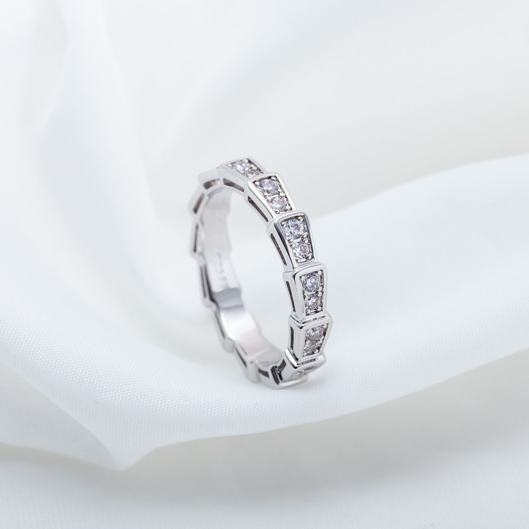 ¡®Jewelicorn¡¯SERPENTI RING SILVER DIAMOND PAVED 3MM