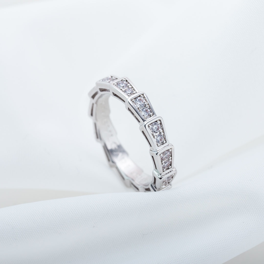 ¡®Jewelicorn¡¯SERPENTI RING SILVER DIAMOND PAVED 3MM
