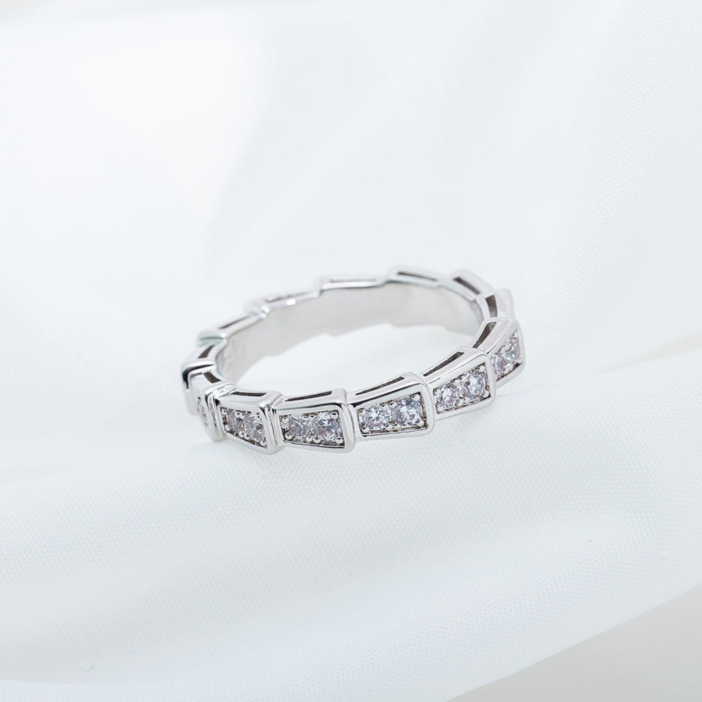 ¡®Jewelicorn¡¯SERPENTI RING SILVER DIAMOND PAVED 3MM