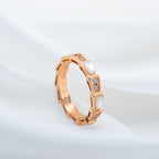 ¡®Jewelicorn¡¯SERPENTI RING PINK GOLD DIAMOND MOP 3MM