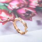 ¡®Jewelicorn¡¯SERPENTI RING PINK GOLD DIAMOND MOP 3MM