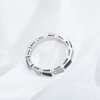 ¡®Jewelicorn¡¯SERPENTI RING SILVER  DIAMOND BLACK MOP 3MM