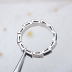 ¡®Jewelicorn¡¯SERPENTI RING SILVER DIAMOND BLACK MOP 4MM