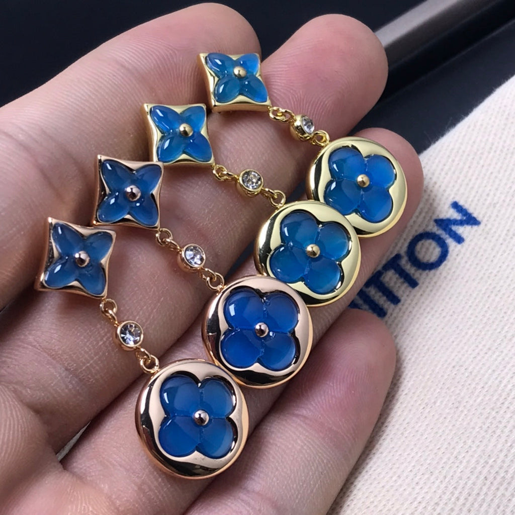 ®Jewelicorn® スター＆サン アゲート ダイヤモンド イヤリング